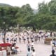 A parade at a Korean theme park, 1991.