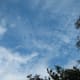 Skies with vapour trails