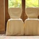 Bag-style chair covers are easy to use and fit most chairs.