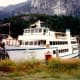 My niece in front of the Britannia in Squamish, Canada