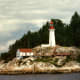 We spot a lighthouse.