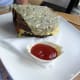 Filling sandwich at Sonnevweld Eetcafe.