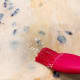 Brush the dough surface with melted butter.
