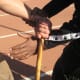 Glenn put pressure on the stick and keeps the wrist locked up