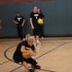 Catching - the hardest skill. Only attempt to catch balls you are very confident of catching. Catching into the body with both hands gives you the greatest chance of success.