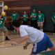 Blocking - if you are not confident catching the ball, then block it with another ball. Make sure you don't drop the ball you are holding, as this will eliminate you.