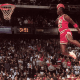 Michael Jordan's famous dunk where he seemed like flying.
