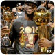 Lebron James winning the 2016 NBA Finals MVP and Championship.