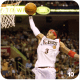 Allen Iverson dunking the basketball.