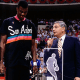 David Robinson receiving an award.