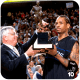 Allen Iverson receives the MVP Trophy.