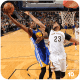 Kevin Durant making a lay up against Anthony Davis of the New Orleans Pelicans.