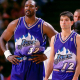 Karl Malone with his most trusted teammate John Stockton.
