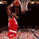 Hakeem Olajuwon's mighty dunk.