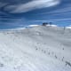 The beautiful ski slope that was used during the alpine skiing event.