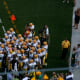 During this game, both Brett Favre and Aaron Rodgers took the field.