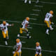 Running drills before the game.