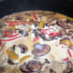 Add the cornstarch and milk to the pan