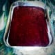 The shredded or pureed beets used in the batter make it intensely and deeply red, like garnets.