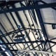 Inside of the roof of the John Deere Pavilion