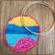 An example with a round landscape (9" hoop).