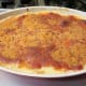 Cheesy scalloped potatoes out of the oven, and ready to enjoy!