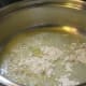 Flour added to melted butter