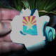 Polymer clay backside of flower
