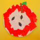 Our finished construction paper apple.