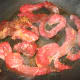 Add steak to a skillet that's been sprayed with cooking spray. Cook over medium-high.