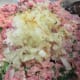 Add the sauteed onions and other ingredients into the meat mixture