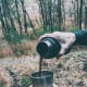 Making coffee in the wood is awesome!
