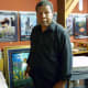 This is a photo of Charles in his studio at the museum.