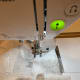 The underside of the new hem.