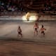 A modern game inside an arena.