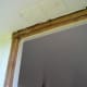 AFTER THE SHEETROCK HAS BEEN TRIMMED BACK