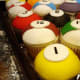 Cupcakes as pool balls