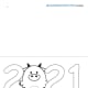 Year of the Ox Greeting Card—OX in 2021