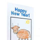 Here is a sample of the blank template in which a child has drawn a picture of an ox.