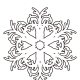 Free Christmas coloring page: snowflake