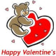 Sample whimsical kids valentine card