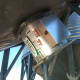 All other components connected to the hopper must be sealed as well. Caulk was used heavily around this fan and aeration tube.
