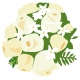 free bride's bouquet of roses clip art