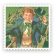 Free vintage St. Patrick's Day clip art -- leprechaun with green top hat