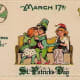 Vintage children: Irish kids kissing while Lady Liberty watches "Erin go Bragh"