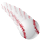 Baseball image: flying baseball