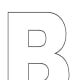 Sign Language Alphabet Free Coloring Pages - Apple to Ice - Letter B