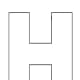 Sign Language Alphabet Free Coloring Pages - Apple to Ice - Letter H