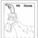 Sign Language Alphabet Free Coloring Pages - Apple to Ice - Letter H