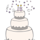 Free 15th birthday cake clipart